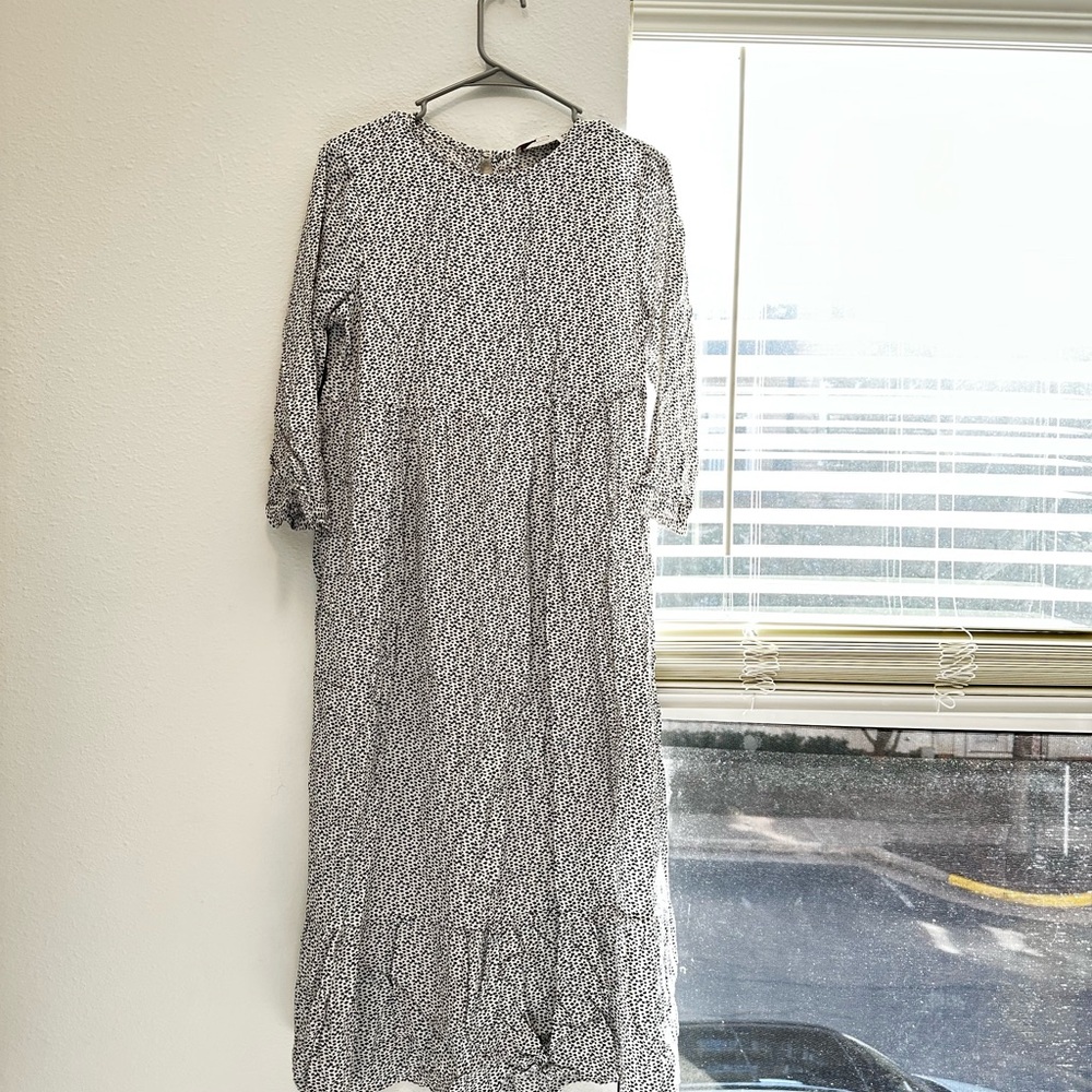 Church dress Francesca's Collections Black and White Maxi Dress
